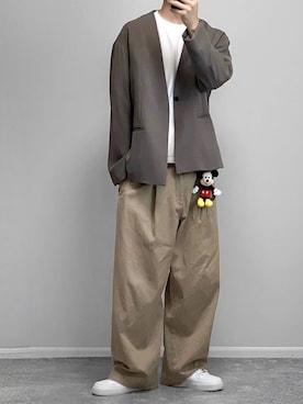 「MURUA（ムルーア）のアイテム」を使った、gakuさん（メンズ・173cm）の秋コーディネート