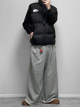 「アイテム（ダウンベスト）」を使った、gakuさん（メンズ・173cm）の秋コーディネート