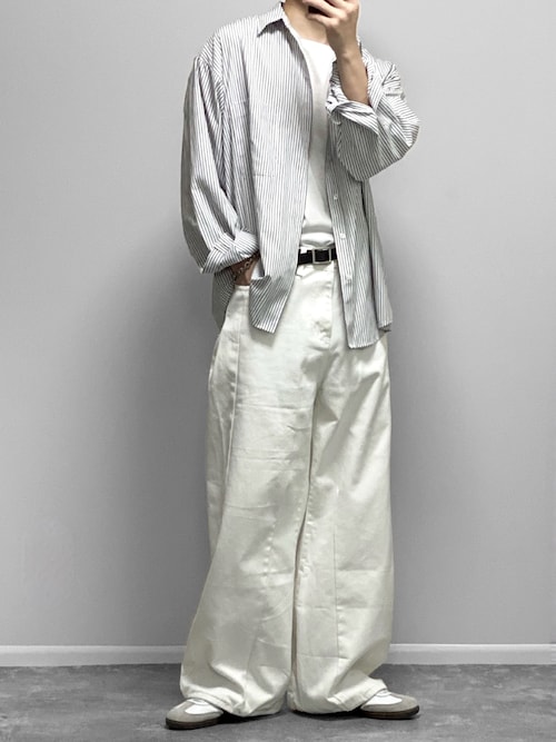 ストライプ柄ルーズフィットトップス no.94#pleats please ストライプ柄ルーズフィットトップス no.94#pleats please Pleats