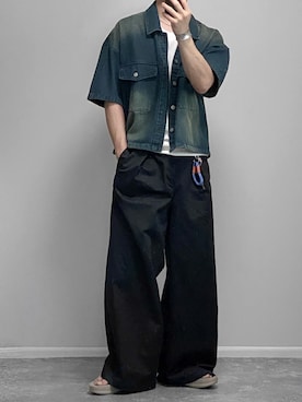 「アイテム（アンダーウェア）」を使った、gakuさん（メンズ・173cm）の夏コーディネート