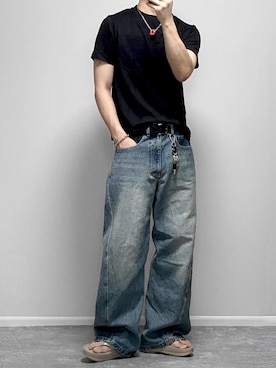 「アイテム（アンダーウェア）」を使った、gakuさん（メンズ・173cm）の夏コーディネート