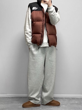 「アイテム（アンダーウェア）」を使った、gakuさん（メンズ・173cm）の冬コーディネート