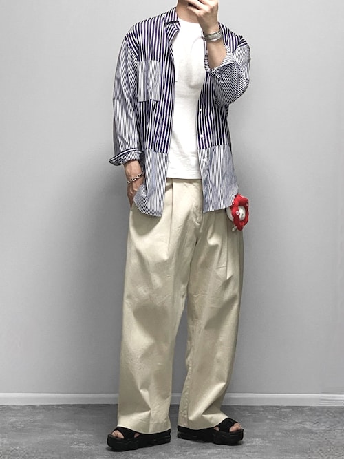 HARD GABA LOOSE FIT TROUSERS