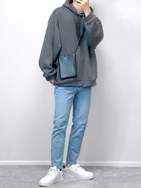 「AIR FORCE 1」｜「アイテム（その他）」を使った、gakuさん（メンズ・173cm）の秋コーディネート
