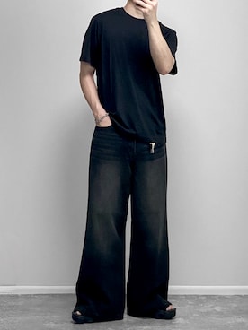 「アイテム（アンダーウェア）」を使った、gakuさん（メンズ・173cm）の秋コーディネート