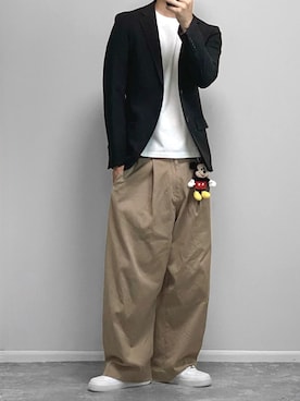 「MURUA（ムルーア）のアイテム」を使った、gakuさん（メンズ・173cm）の秋コーディネート