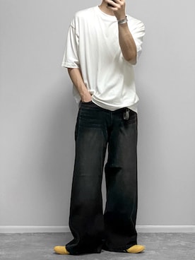 「アイテム（アンダーウェア）」を使った、gakuさん（メンズ・173cm）の夏コーディネート