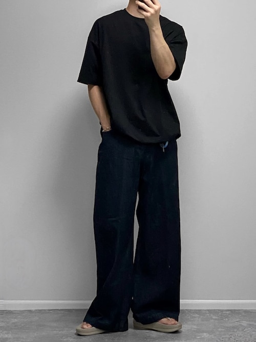 Regen Glanz ジーンズ wide baggy slub denim pants/ワイドバギー 
