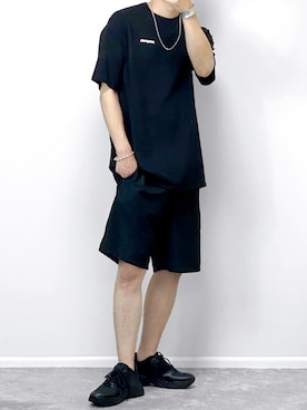 「GU（ジーユー）のアイテム（スニーカー）」を使った、gakuさん（メンズ・173cm）の夏コーディネート