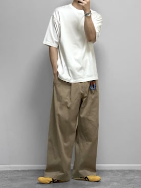 「GU（ジーユー）のアイテム（アクセサリー）」を使った、gakuさん（メンズ・173cm）の夏コーディネート