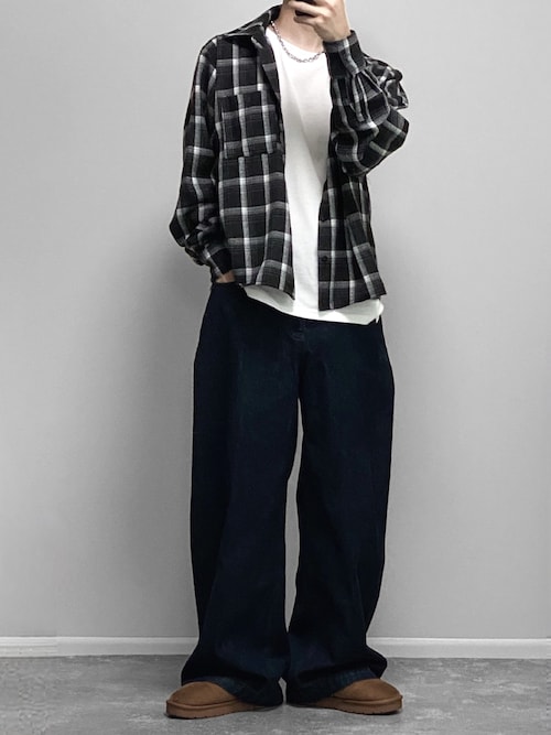 regenglanz デニムセットアップ バギースラブデニムデニム セール】wide baggy slub denim pants/ワイドバギースラブデニム