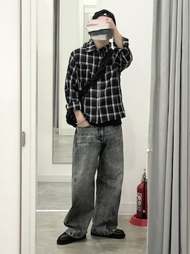 「アイテム（アンダーウェア）」を使った、gakuさん（メンズ・173cm）の秋コーディネート