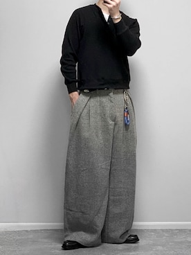 「アイテム（アンダーウェア）」を使った、gakuさん（メンズ・173cm）の冬コーディネート