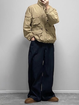 「アイテム（アンダーウェア）」を使った、gakuさん（メンズ・173cm）の秋コーディネート