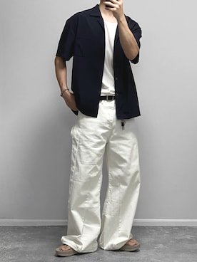 「アイテム（アンダーウェア）」を使った、gakuさん（メンズ・173cm）の秋コーディネート