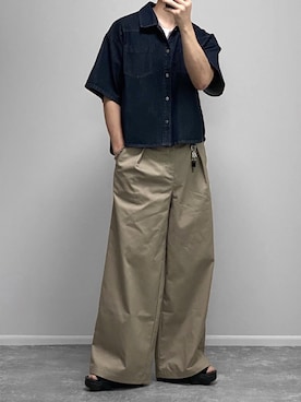 「アイテム（アンダーウェア）」を使った、gakuさん（メンズ・173cm）の夏コーディネート
