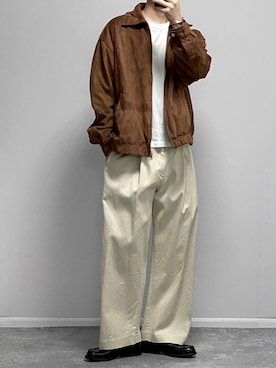 「アイテム（アンダーウェア）」を使った、gakuさん（メンズ・173cm）の春コーディネート