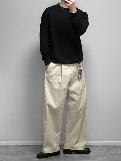 紳士 UVカット乾きやすいワッフルクルーネック長袖Tシャツ（Tシャツ
