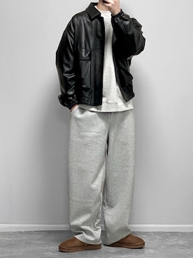 「アイテム（アンダーウェア）」を使った、gakuさん（メンズ・173cm）の冬コーディネート