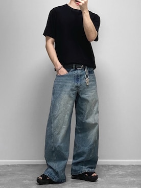 「アイテム（アンダーウェア）」を使った、gakuさん（メンズ・173cm）の夏コーディネート