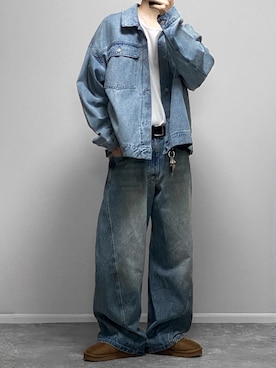 「アイテム（レッグウェア）」を使った、gakuさん（メンズ・173cm）の秋コーディネート