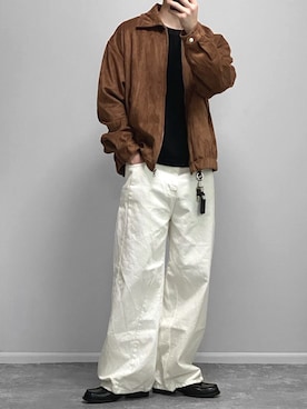 「REBALANCE（リバランス）のアイテム」を使った、gakuさん（メンズ・173cm）の春コーディネート