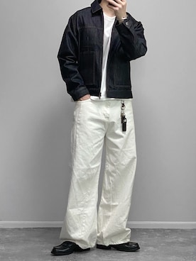 「REBALANCE（リバランス）のアイテム」を使った、gakuさん（メンズ・173cm）の春コーディネート