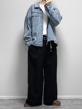 「アイテム（レッグウェア）」を使った、gakuさん（メンズ・173cm）の秋コーディネート
