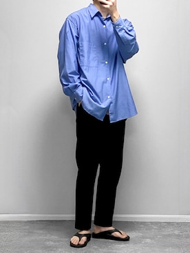 「OOFOS（ウーフォス）のアイテム（シューズ）」を使った、gakuさん（メンズ・173cm）の春コーディネート