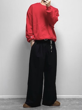 「アイテム（トランクス）」を使った、gakuさん（メンズ・173cm）の秋コーディネート