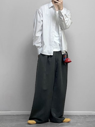 「WEGO(ウィゴー)のWEGO/【26年春夏新作】クロップドブロードシャツ(シャツ/ブラウス)」を使った、gakuさん(メンズ・173cm)の夏コーディネート