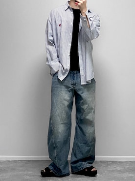 「アイテム（アンダーウェア）」を使った、gakuさん（メンズ・173cm）の夏コーディネート