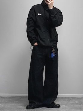 「アイテム（ナイロンジャケット）」を使った、gakuさん（メンズ・173cm）の春コーディネート