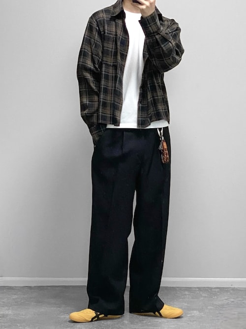 「Onitsuka Tiger(オニツカタイガー)のMEXICO 66 SLIP-ON / メキシコ 66 スリッポン(スリッポン)」を使った、gakuさん(メンズ・173cm)の夏コーディネート