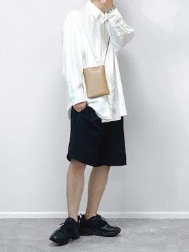 「GU（ジーユー）のアイテム（スニーカー）」を使った、gakuさん（メンズ・173cm）の夏コーディネート