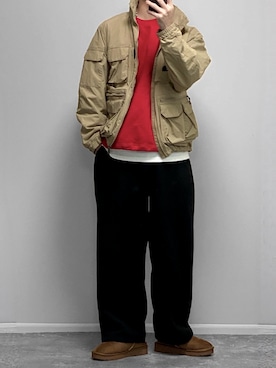 「ADRER（アドラー）の【ADRER】surgical stainless necklace / サージカルステンレスネックレス（ネックレス）」を使った、gakuさん（メンズ・173cm）の冬コーディネート