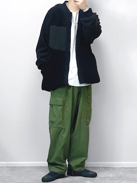 「SLACK FOOTWEAR（スラックフットウェア）のアイテム（スリッポン）」を使った、gakuさん（メンズ・173cm）の秋コーディネート