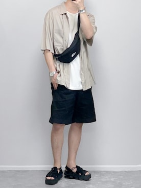 「UNIQLO（ユニクロ）のアイテム（パンツ）」を使った、gakuさん（メンズ・173cm）の夏コーディネート