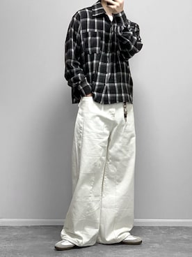 「アイテム（レッグウェア）」を使った、gakuさん（メンズ・173cm）の秋コーディネート