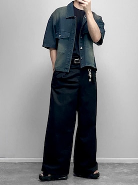 「アイテム（サンダル）」を使った、gakuさん（メンズ・173cm）の夏コーディネート
