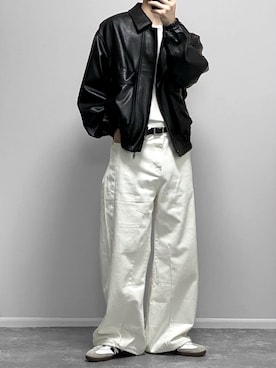 「アイテム（アンダーウェア）」を使った、gakuさん（メンズ・173cm）の秋コーディネート