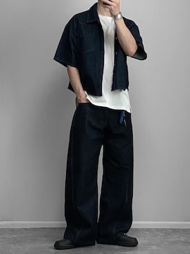 「ADRER（アドラー）のアイテム」を使った、gakuさん（メンズ・173cm）の春コーディネート