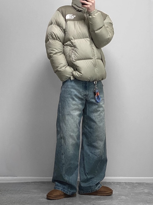 【新品】ノースフェイス ダウンジャケット［タグ付き］ THE NORTH FACE 新品タグ付【黒150cm ヌプシジャケット】ノース