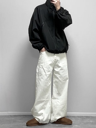 「WYM LIDNM（ウィム バイ リドム）の2 LAYER SOFT SHELL TECH BLOUSON（ブルゾン）」を使った、gakuさん（メンズ・173cm）の冬コーディネート