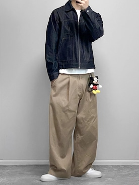 「MURUA（ムルーア）のアイテム」を使った、gakuさん（メンズ・173cm）の秋コーディネート