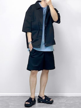 「UNIQLO（ユニクロ）のアイテム（パンツ）」を使った、gakuさん（メンズ・173cm）の夏コーディネート