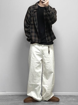 「アイテム（トランクス）」を使った、gakuさん（メンズ・173cm）の秋コーディネート