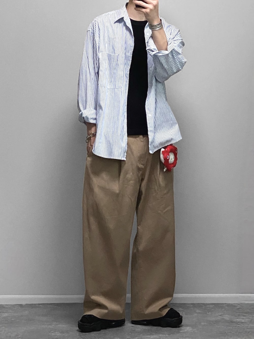 Loose fit stripe shirts / ルーズフィットストライプシャツ