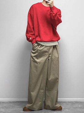 「アイテム（ソックス/靴下）」を使った、gakuさん（メンズ・173cm）の秋コーディネート