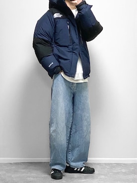 「WYM LIDNM（ウィム バイ リドム）のアイテム（スウェット）」を使った、gakuさん（メンズ・173cm）の冬コーディネート